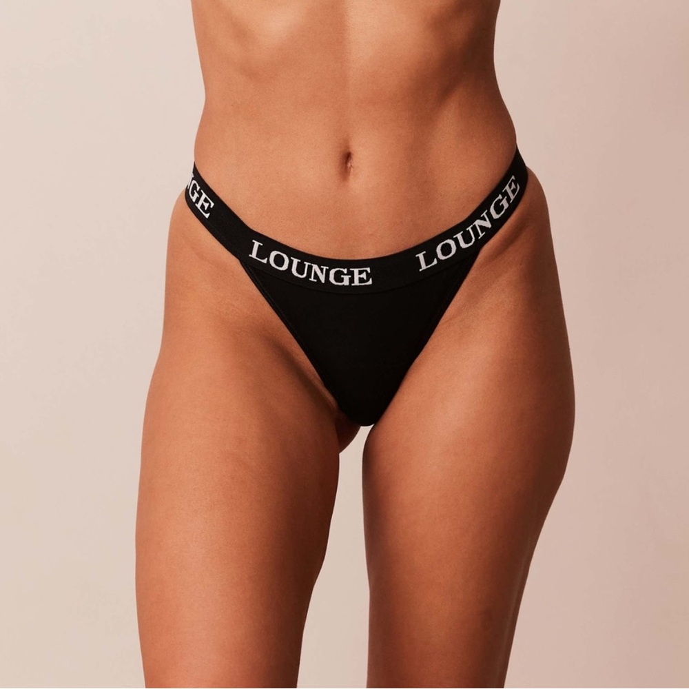 NWT Lounge Underwear black thong